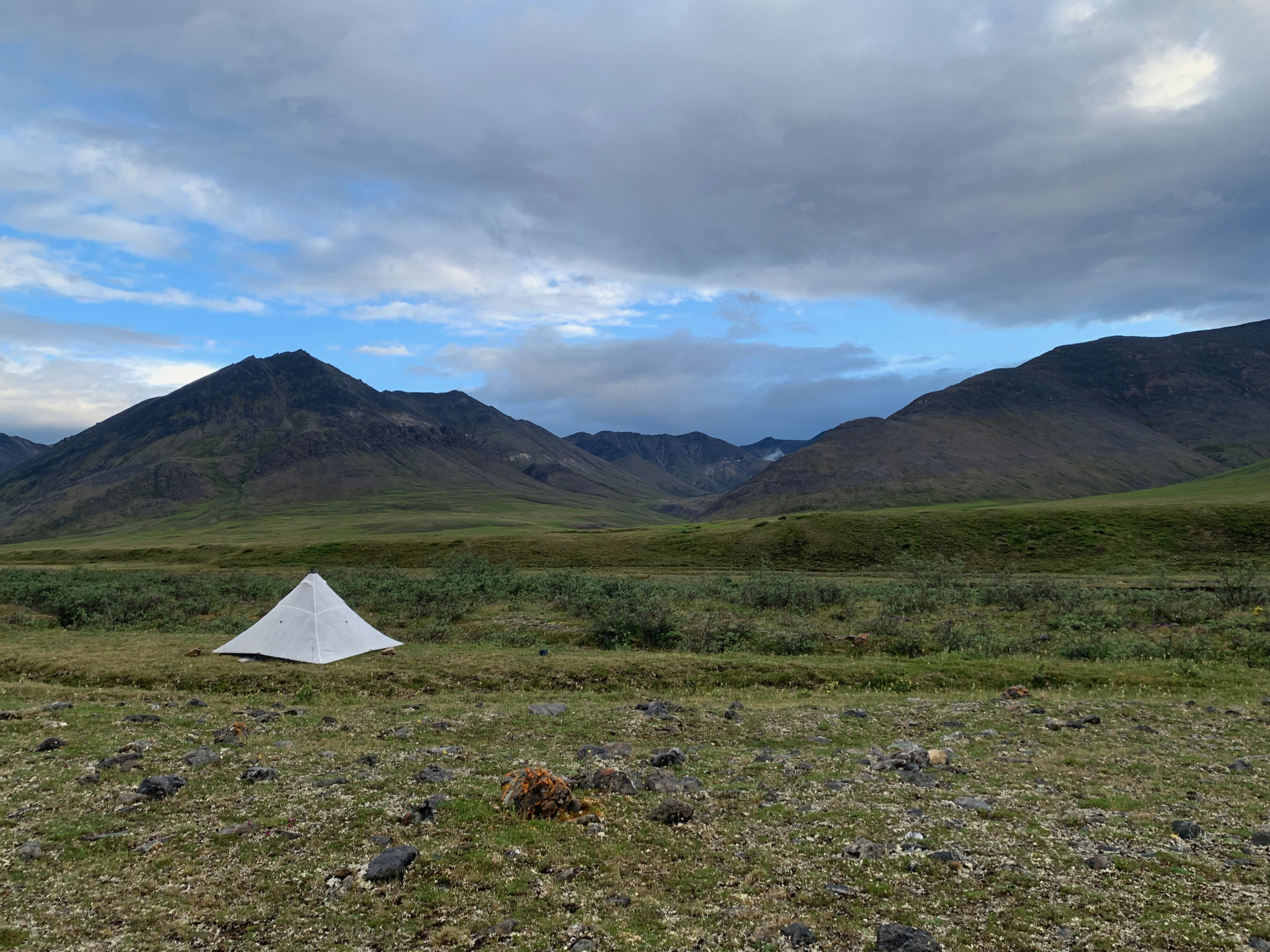 A cook shelter in the Sadlerochit Mountains of the Arctic National Wildlife Refuge