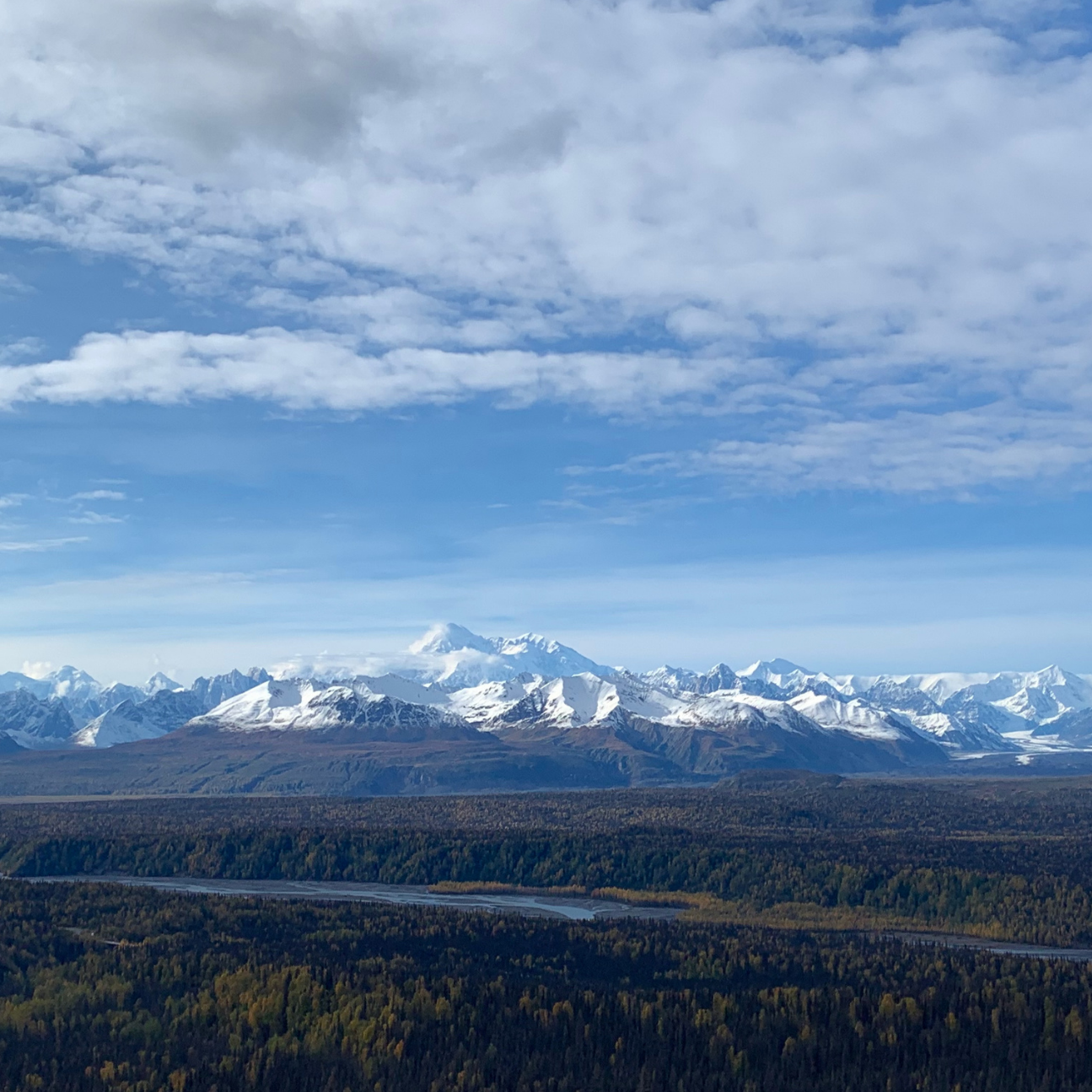 Denali views while backpacking in the Talkeetna Mountains